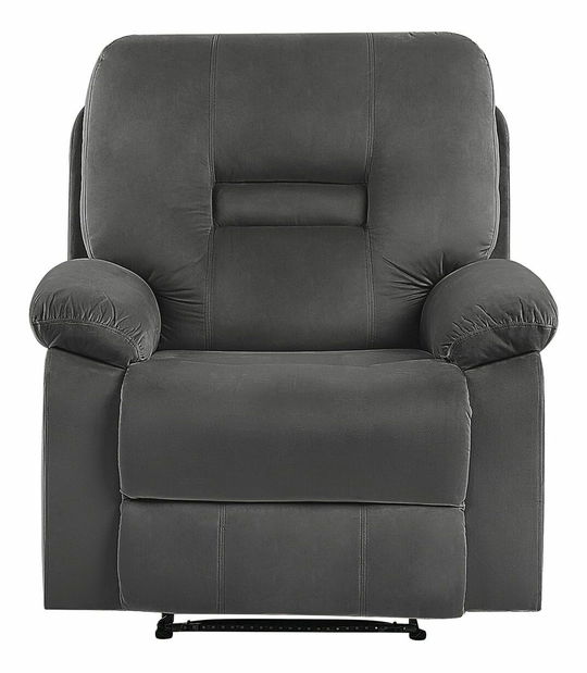 Relaxačné kreslo Bev (sivá) (s LED osvetlením)