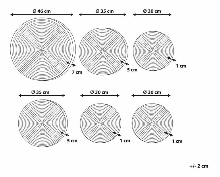 Nástenná dekorácia Bjarke (viacfarebná)