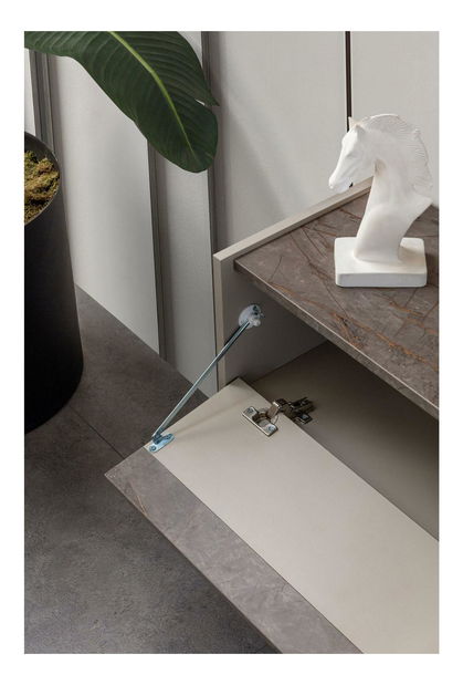 TV stolík/skrinka Beskade TV (čierna piesková)