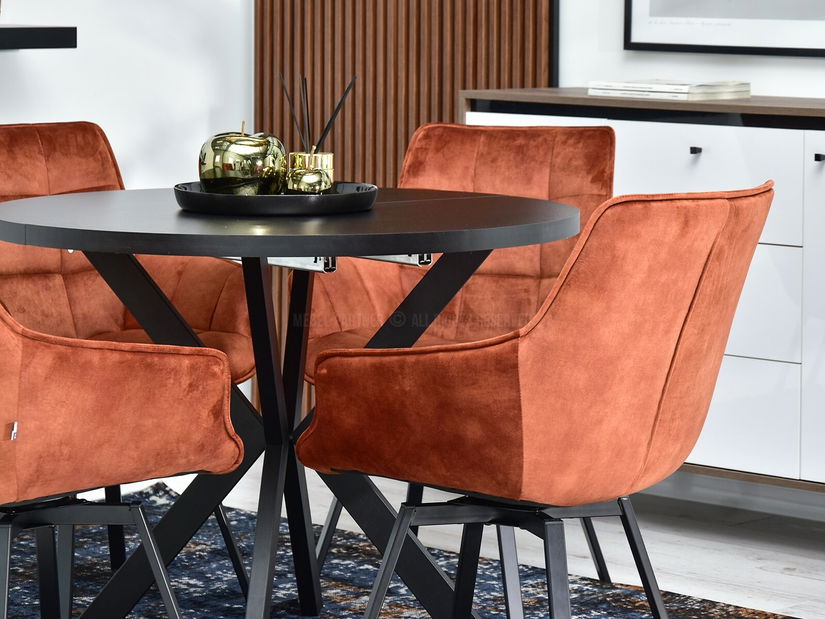 Stolička Aranbura (medená + zlatá)