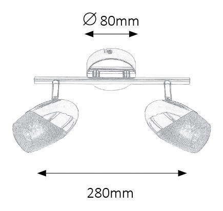 Bodové svietidlo Jennifer 5921 (chrómová)
