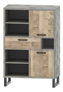 Raft Bennie 2D1S (gri + Stejar nisipiu)