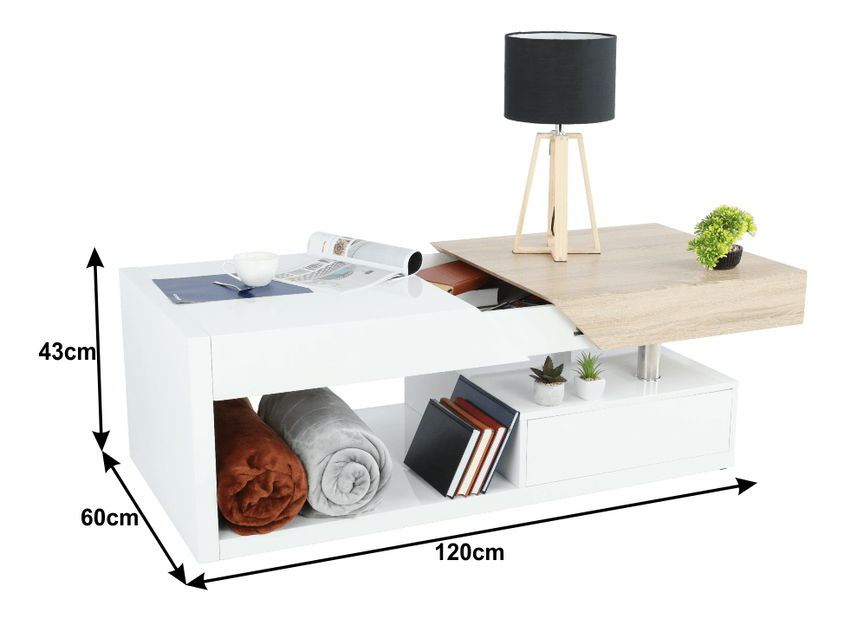 Dohányzóasztal Melida (sonoma tölgy)