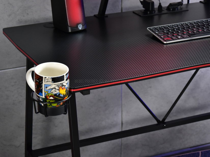 PC stolík Stigma (čierna)