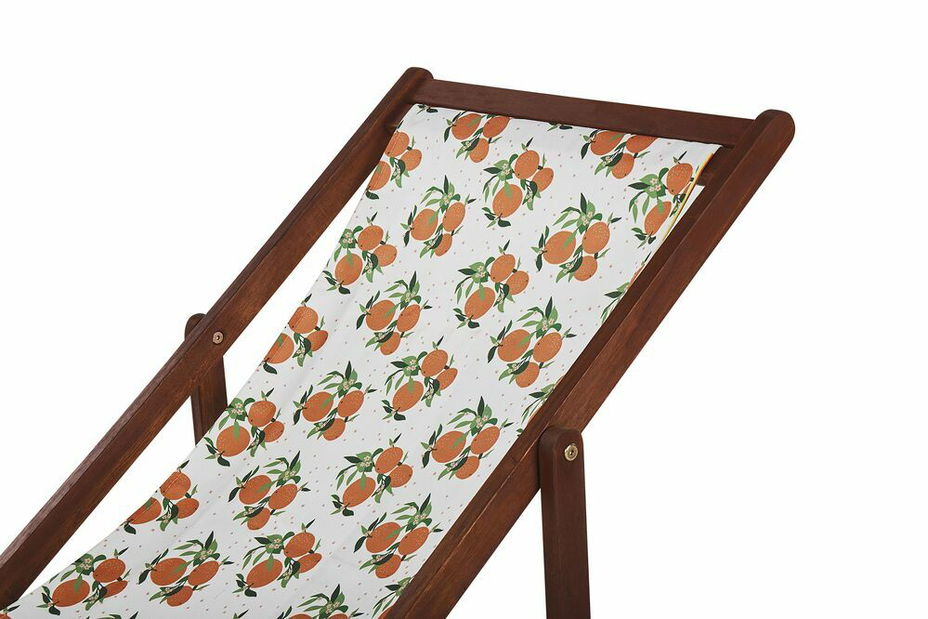 Set 2 vrtne ležaljke s rezervnim presvlakama Antio (uzorak naranči)