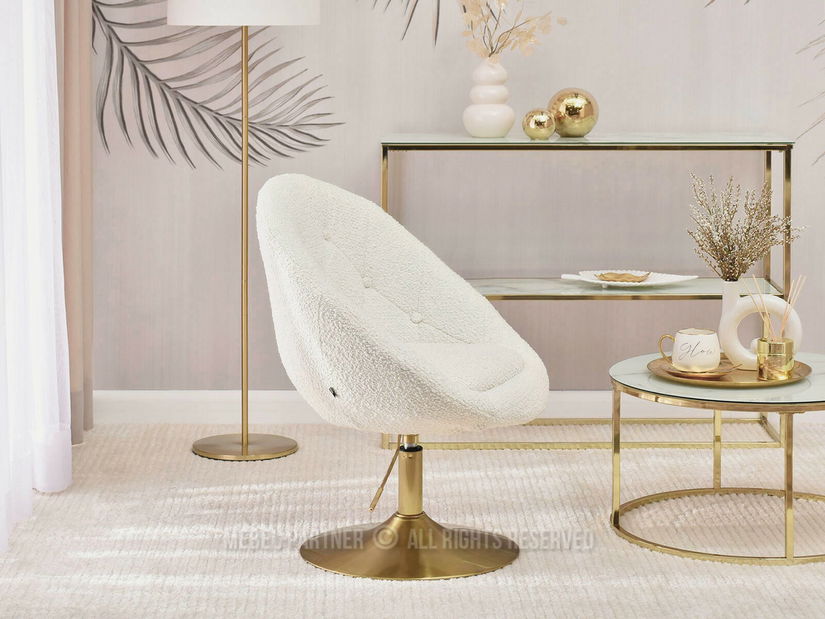 Fotel Lush 3 (krém + fekete)