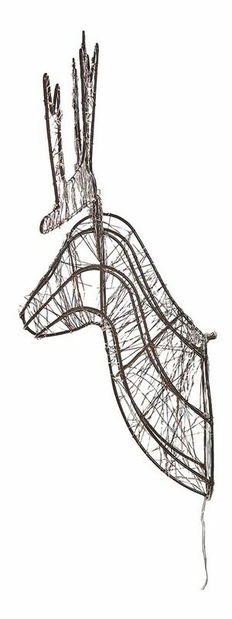 Dekorácia hlava soba Nelza (čierna)