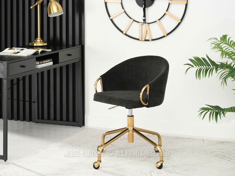 Scaun Carma B (negru + auriu)