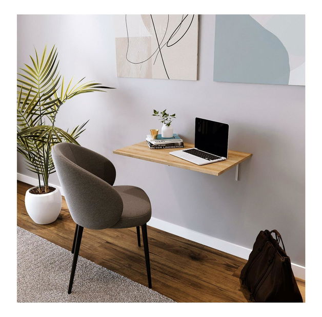 Závesný PC stolík Davomo (dub) 