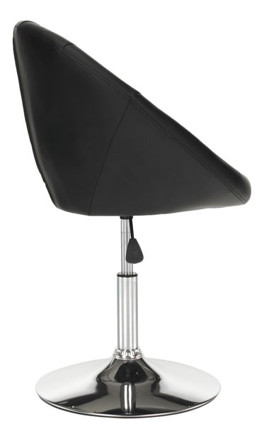 Otočné kreslo Gully (čierna)