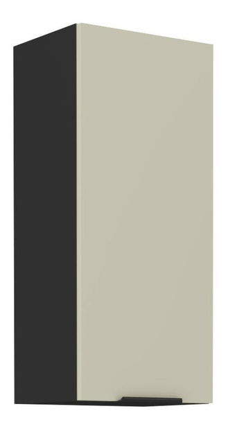 Horná kuchynská skrinka Arikona 40 G 90 1F (kašmír + čierna) 