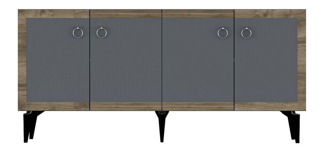 Skrinka Sotema 1 (antracit + orech) 