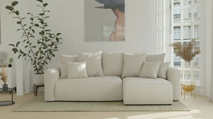 Rohová sedačka Denia (P) (béžová)