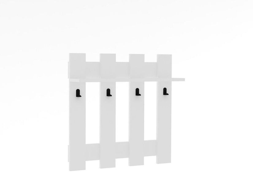 Vešiakový panel Vodile (biela) 
