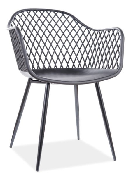 Blagovaonska stolica Cathy (crna + crna)