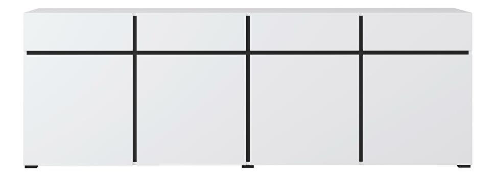 Komód Crossroad W25 (fekete + fehér)