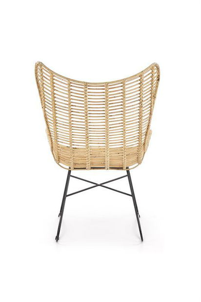 Kreslo Imogene (prirodna + čierna)