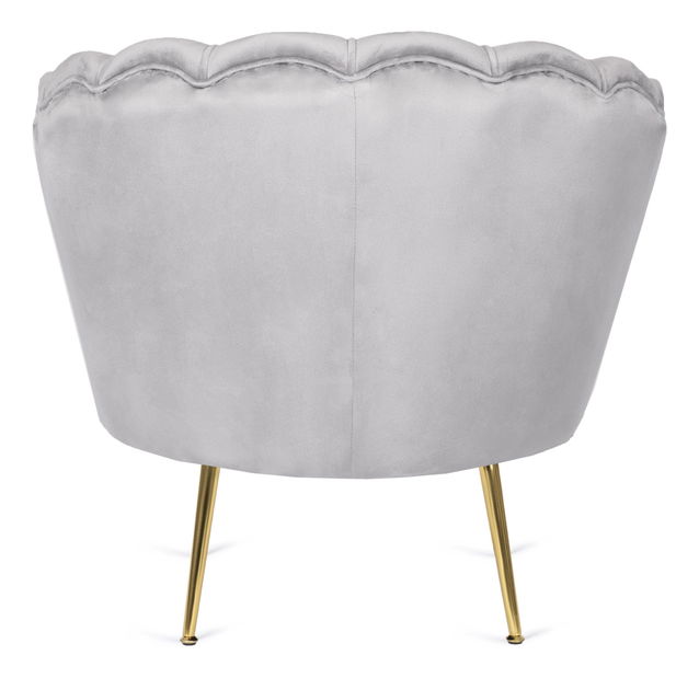 Kreslo Guarida (sivá) (s taburetkou)