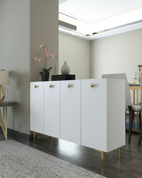 Skrinka Betia (biela + zlatá)