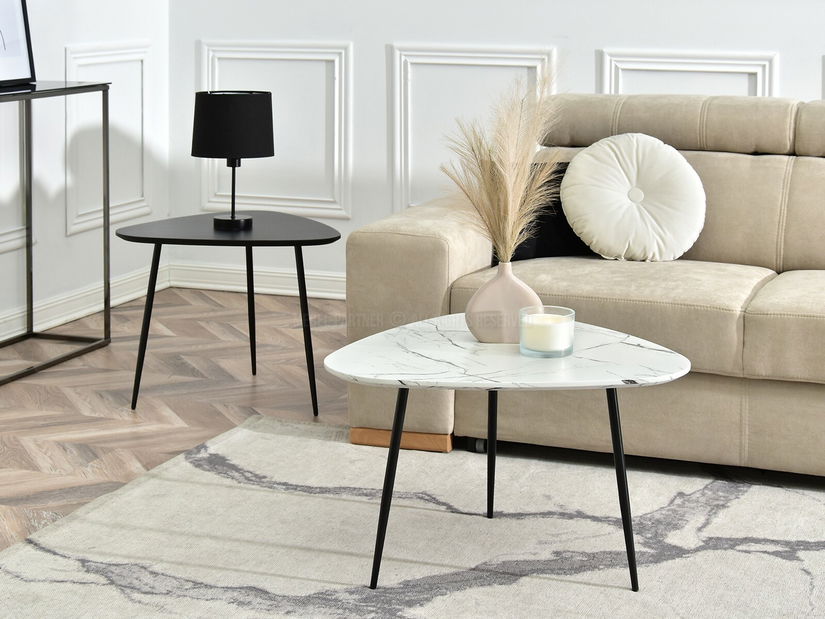 Dohányzóasztal Rossi Zest Xl (fehér + fekete)