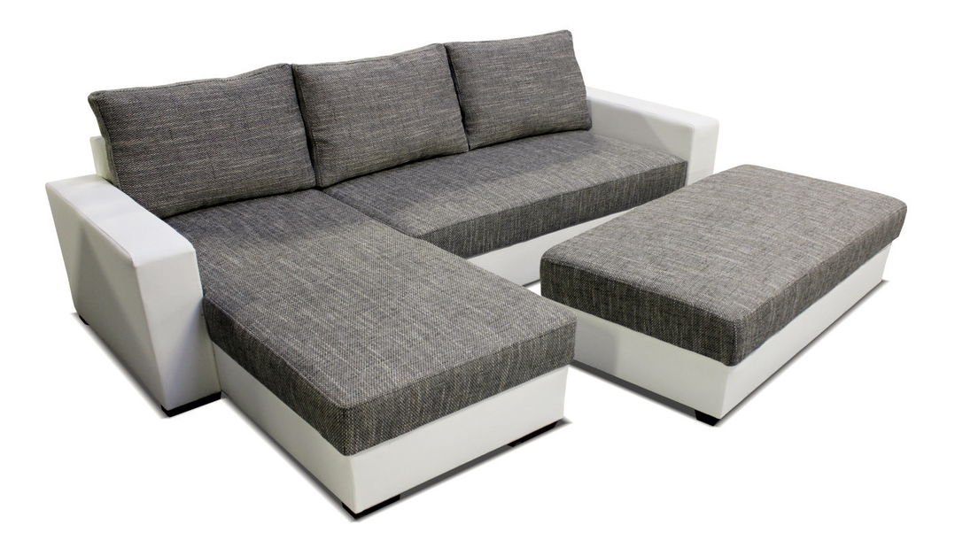 Rohová sedačka Samanta L+2+T (L) (s taburetkou)