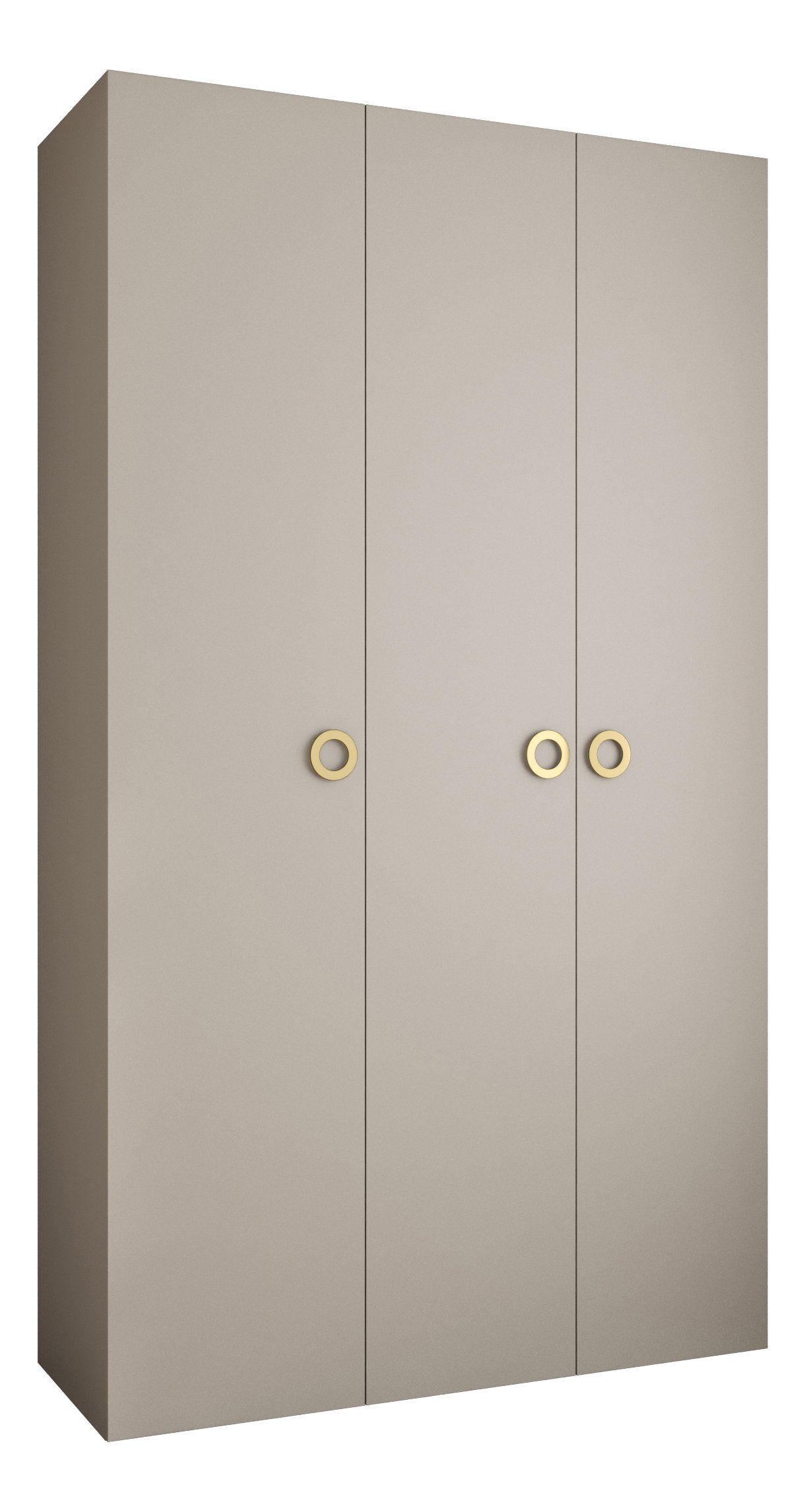 Ormar za garderobu 150 cm Carmela 50-1 (kašmir + zlatna)