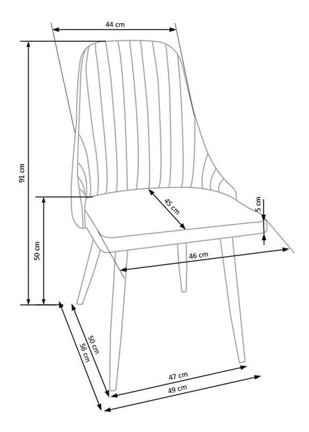 Étkezőszék Kniveton (bézs)
