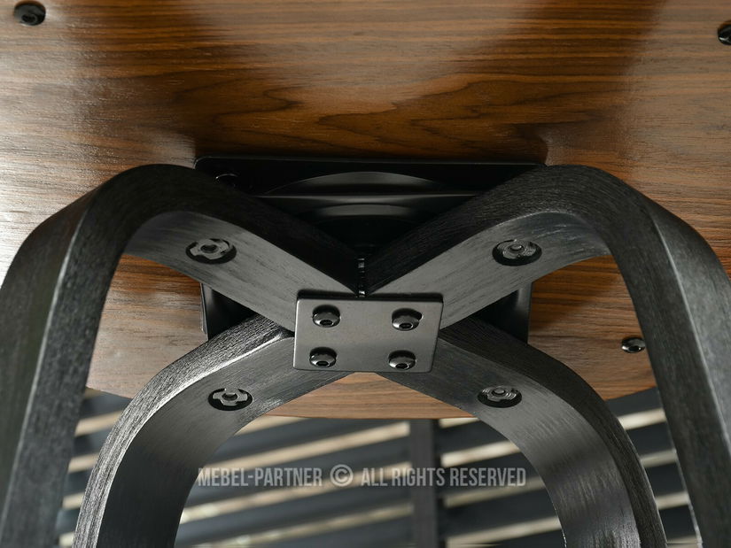 Stolička Rolf H (orech tmavý + čierna)