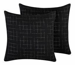 Set 2 buc. perne 45x45 BRUGES (negru)