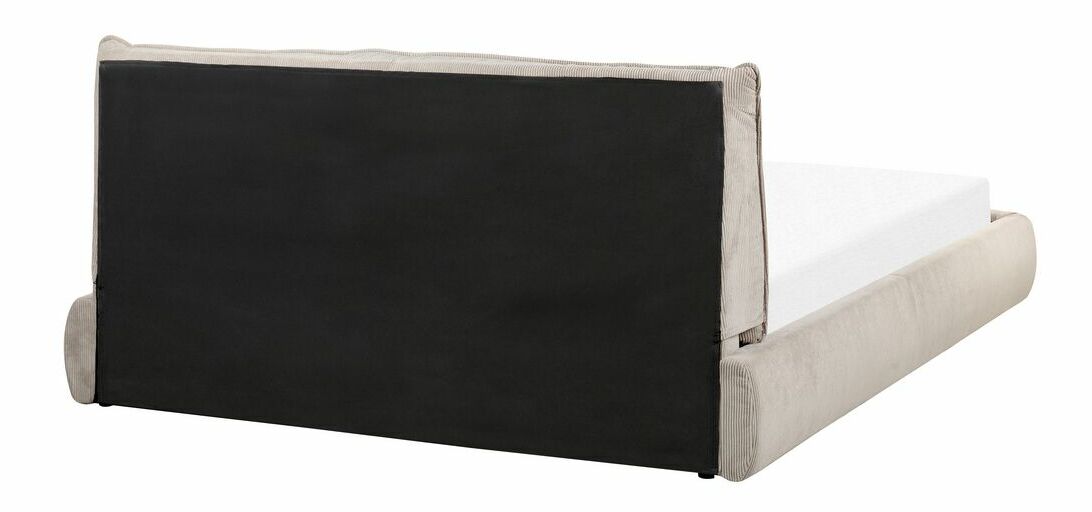 Manželská vodná posteľ 160 cm Vetiver (sivobéžová) (s roštom a matracom)