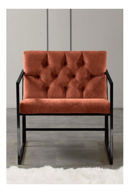 Fotel Oslanossi (tégla + fekete)