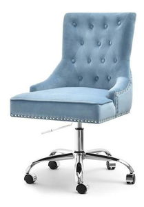 Stolička Sonia (modrá + chrómová)