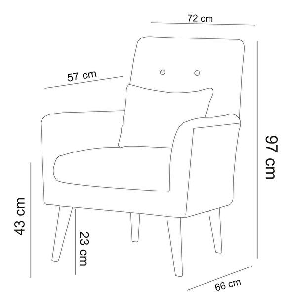 Set canapea fotoliu Aryanna (Gri închis)