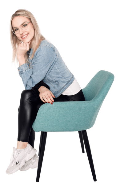 Dizájnos fotelek Larnea (világoszöld)