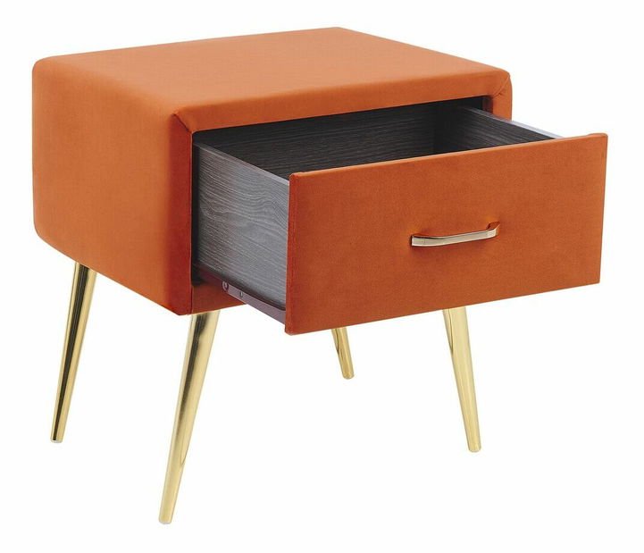 Nočný stolík Faris (oranžová)