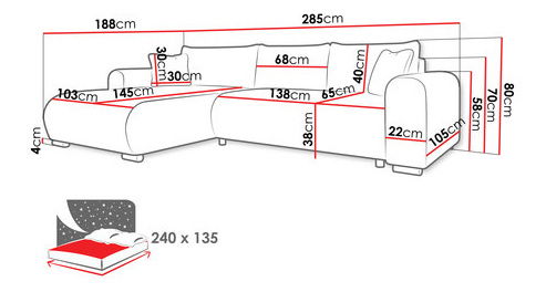 Rohová sedacia súprava Desencadena (tmavozelená)