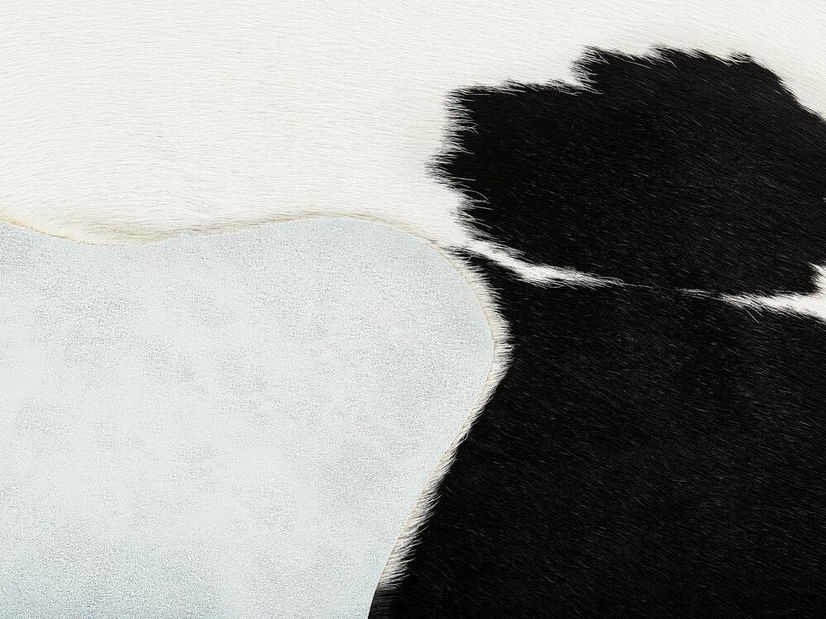 Covor din piele de vită 2-3 m² Nasku (maro + alb)