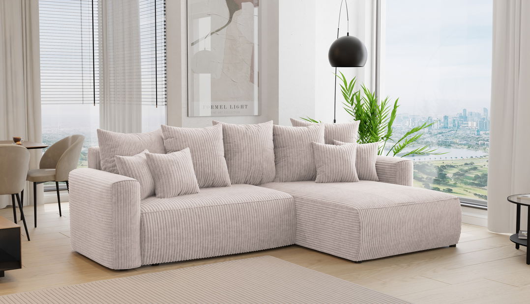 Colțar Baria (D) (bej deschis)