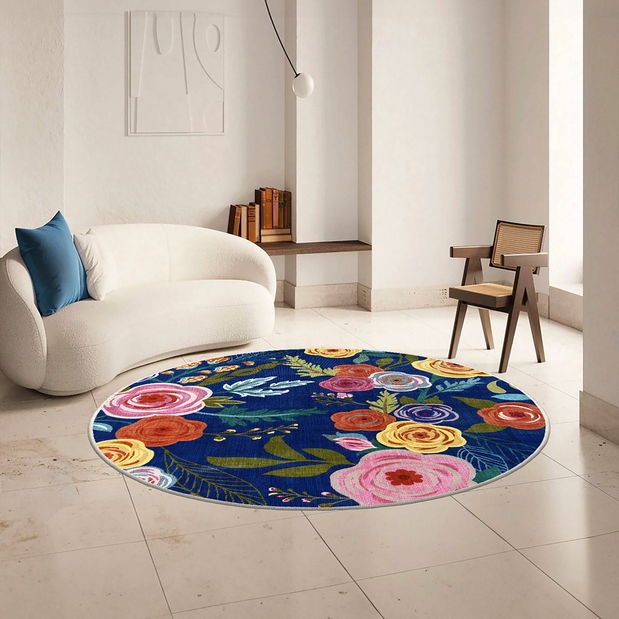 Koberec 90 x 90 cm Kecke 68 (modrá)