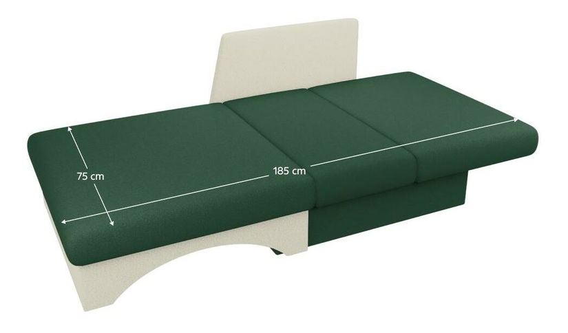 Fotelja Kubosik new (zelena + bež) (D)