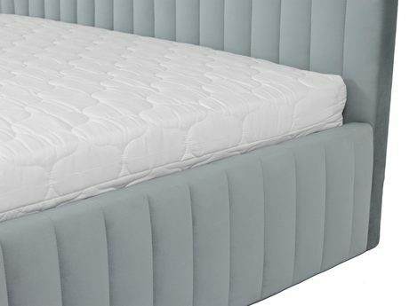 Pat matrimonial 160 cm Lentoa (Roz) (cu somieră) (cu sp. depozitare)