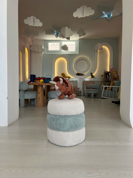 Tabure Mago (plava + bijela)