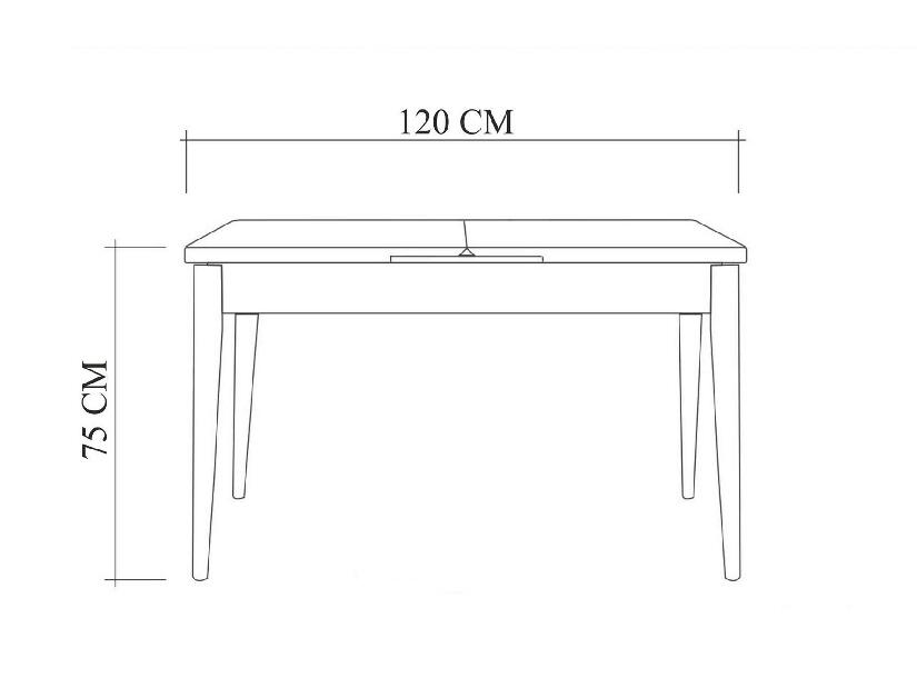 Set mobilier sufragerie Duvasa 11 (alb) (pentru 4 persoane)