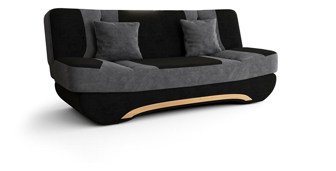 Háromszemélyes kanapé Boalla (fekete) 