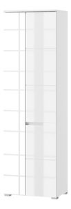 Dulap de haine Sallosa 22 (alb + alb lucios)