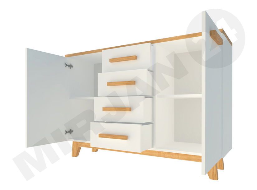 Komoda Kapucin K9 (bor andersen + hrast nash)