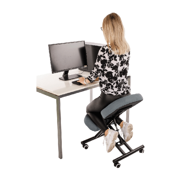 Ergonomické kancelárske kreslo Kilo (svetlosivá + čierna)