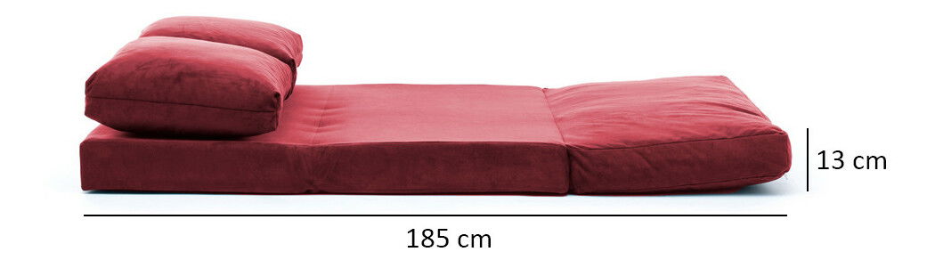 Canapea futon Tilda (castanová)