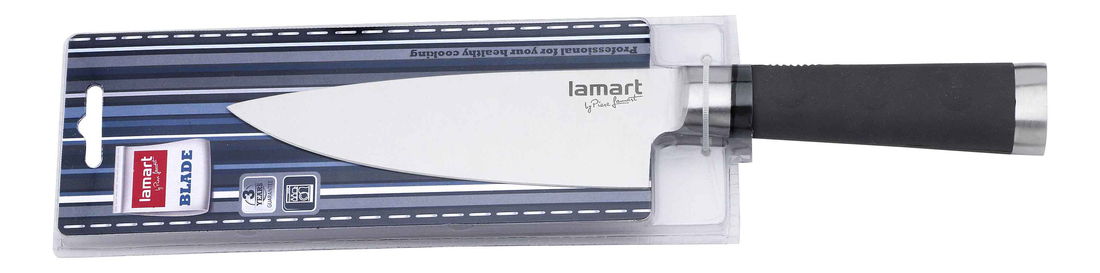 Kuchynský nôž Lamart Soft 15cm (čierna/nerez)