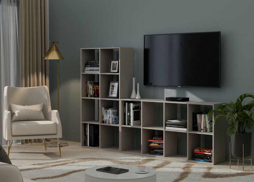 Regál Metros 4 (svetlohnedá)